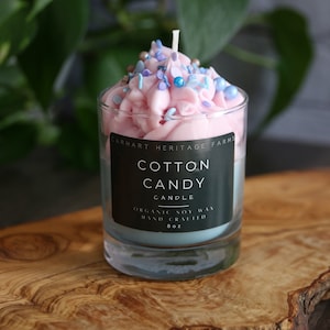 Cotton Candy Dessert Candle