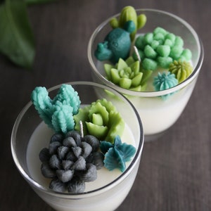 Set of Two Cactus Candles