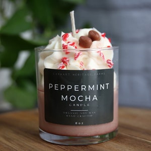 Peppermint Mocha Dessert Candle