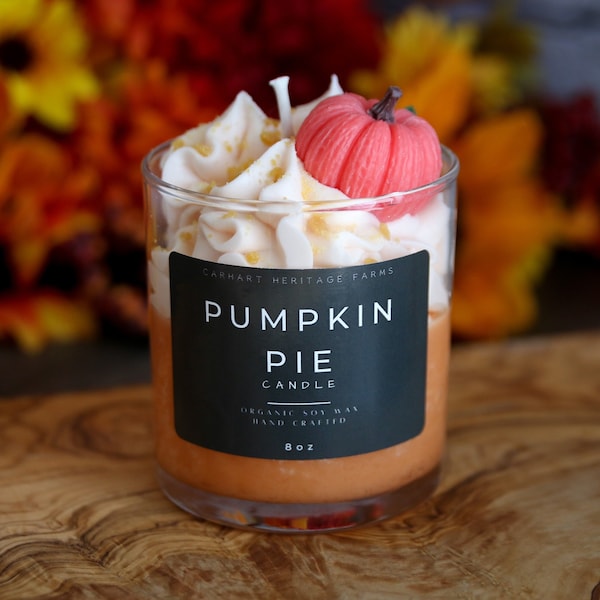 Pumpkin Pie Dessert Candle