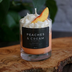 Peaches and Cream Dessert Candle