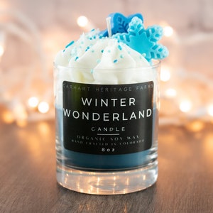 Winter Wonderland Holiday Dessert Candle