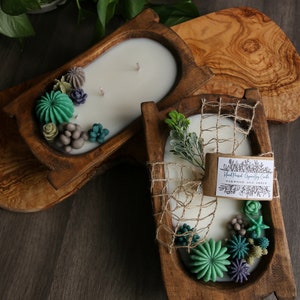 Succulent Dough Bowl Candle