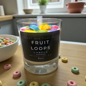 Bougie à dessert Fruit Loops