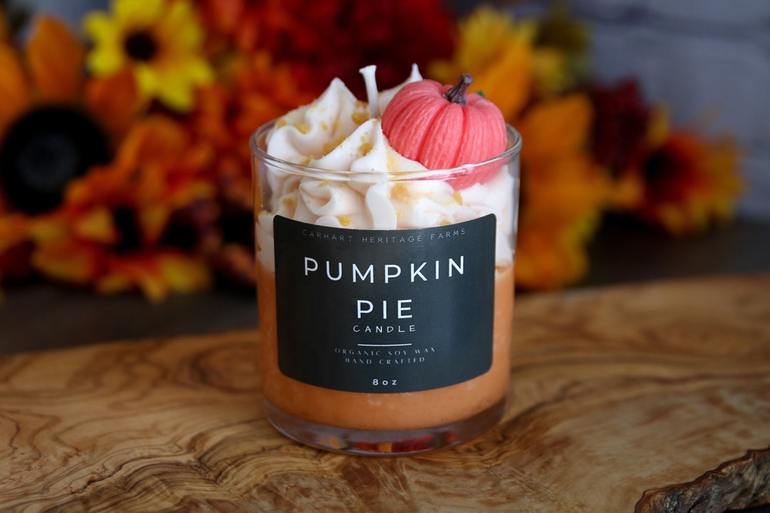 Pumpkin Pie Dessert Candle Etsy