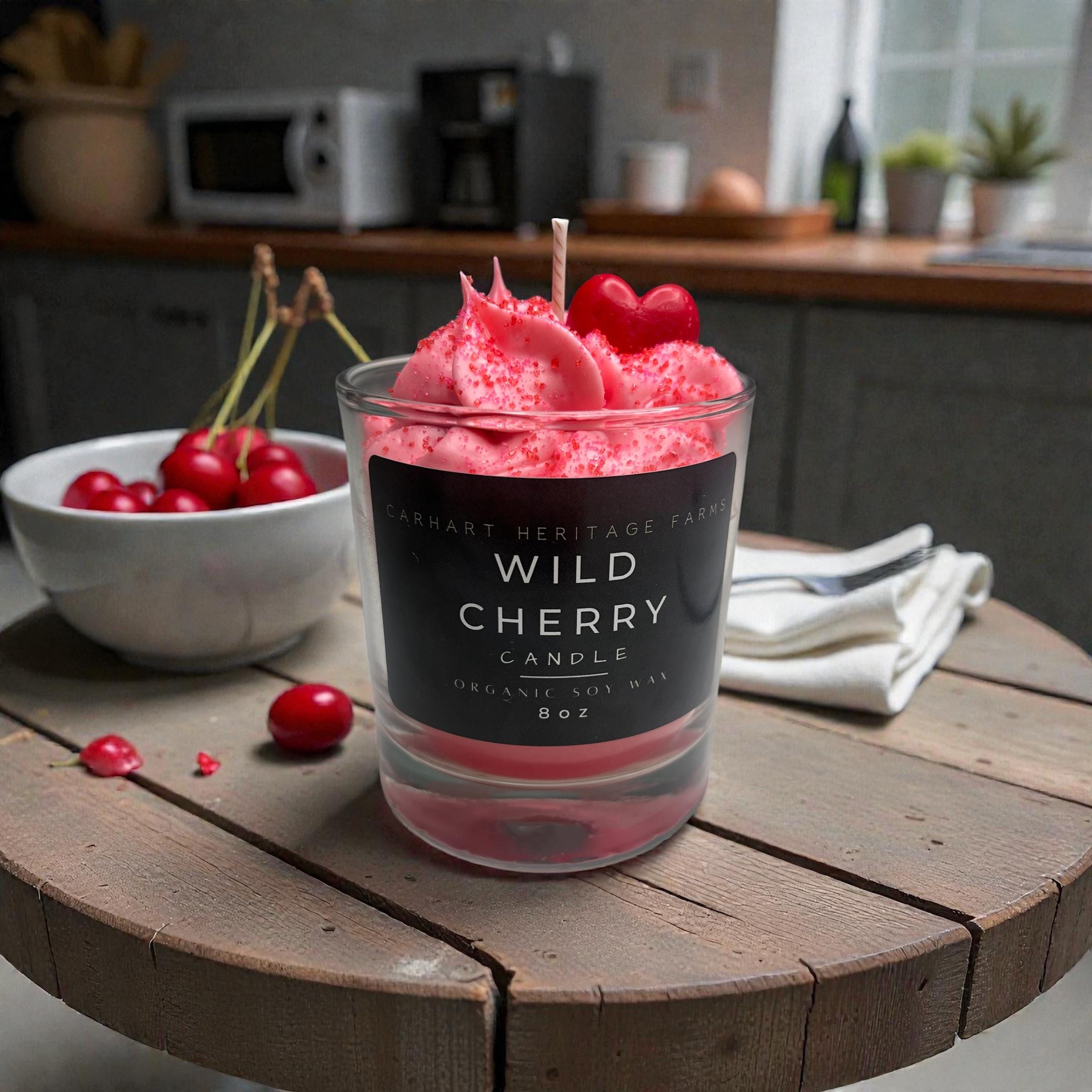 Wild Cherry Dessert Candle - Etsy