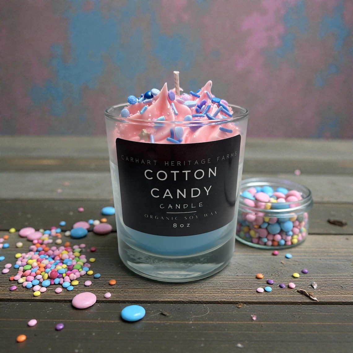 Cotton Candy Dessert Candle - Etsy