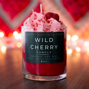 Wild Cherry Dessert Candle