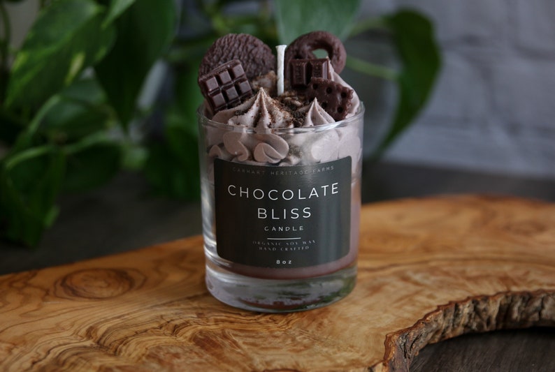 Chocolate Bliss Dessert Candle Etsy