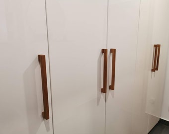 Poignée d'armoire en bois, traction pour tiroir, armoire ou armoire de cuisine