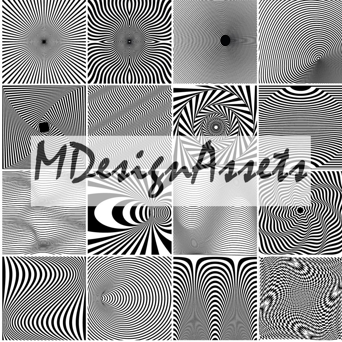 Y2k Ripple Twist, Pattern, Art Collage Assets, AI&PNG Files Free ...