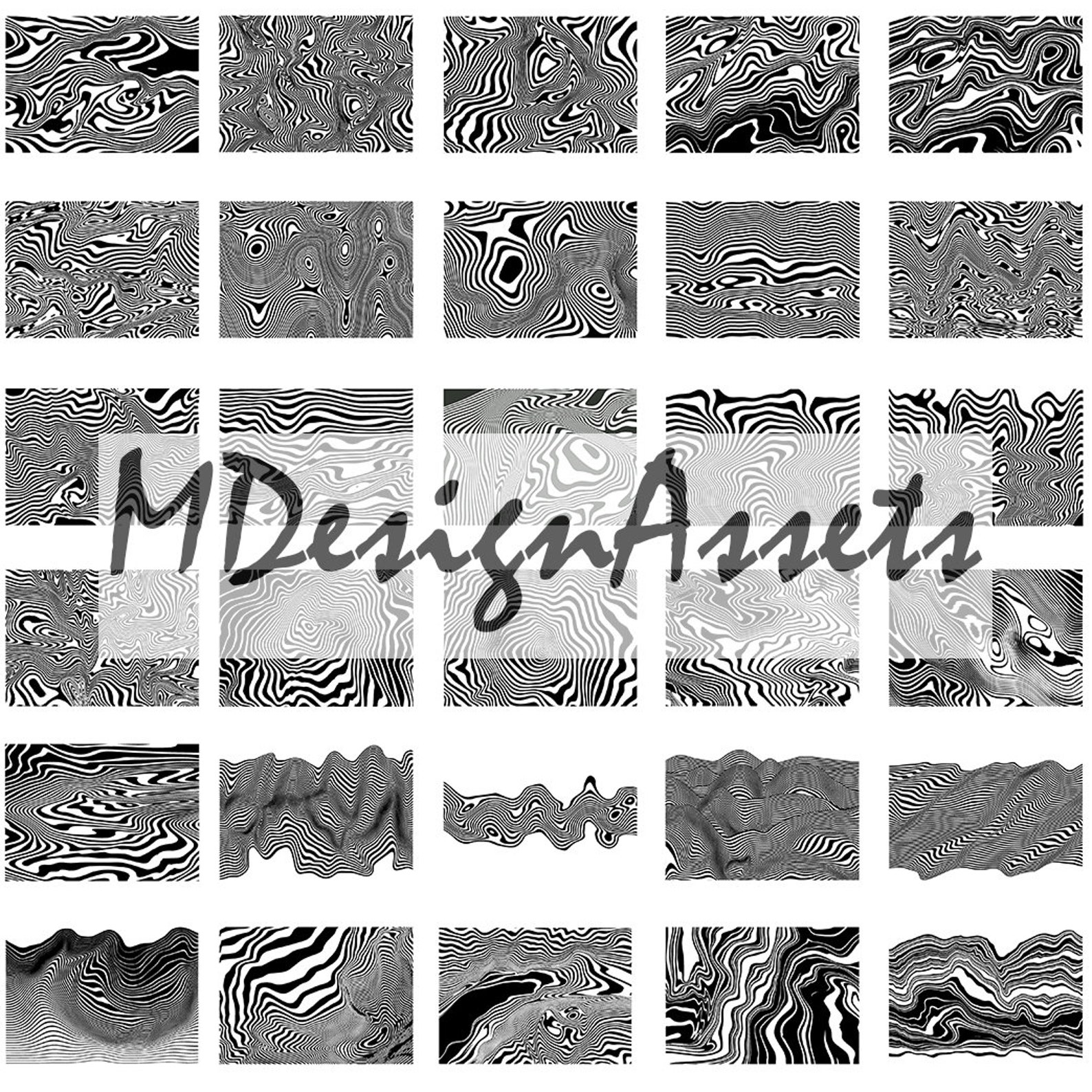Y2k Ripple Twist, Pattern, Art Collage Assets, AI&PNG Files Free ...