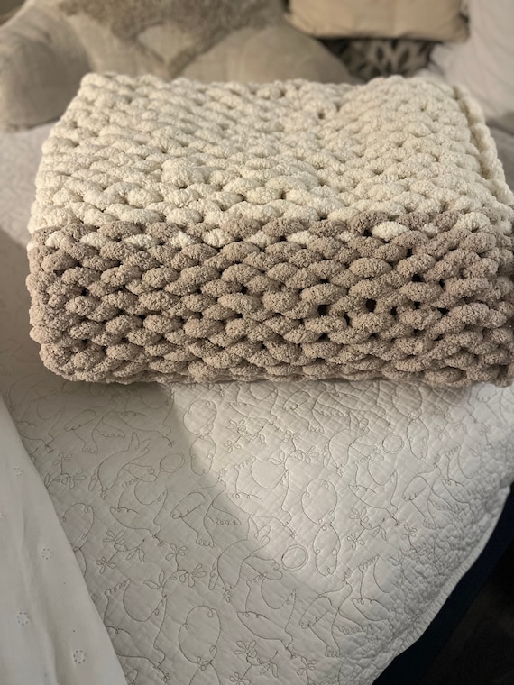 Handmade Extra Thick Yarn Blanket 