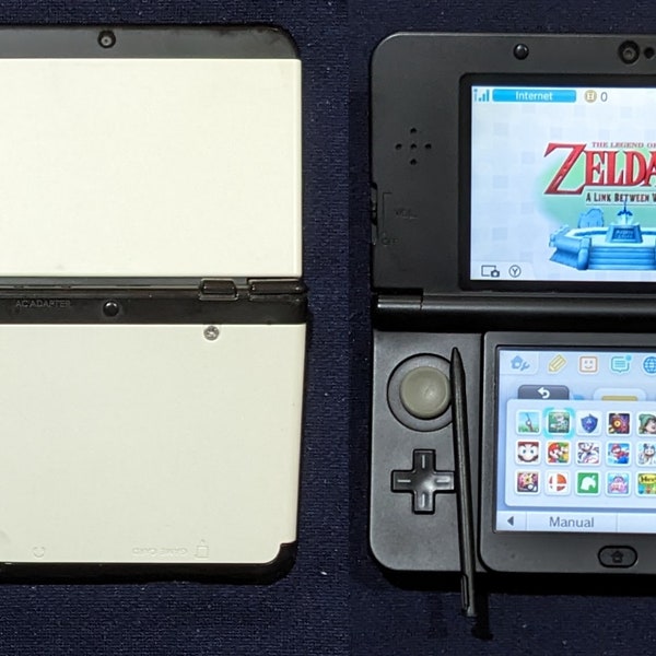 Custom Nintendo "New" 3DS with 64 GB microSD, faceplates