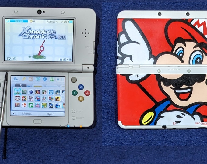 Custom Nintendo new 3DS With Mario Faceplates, 64 GB Microsd Etsy