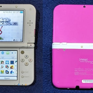 New nintendo 3ds xl pink and white outlet