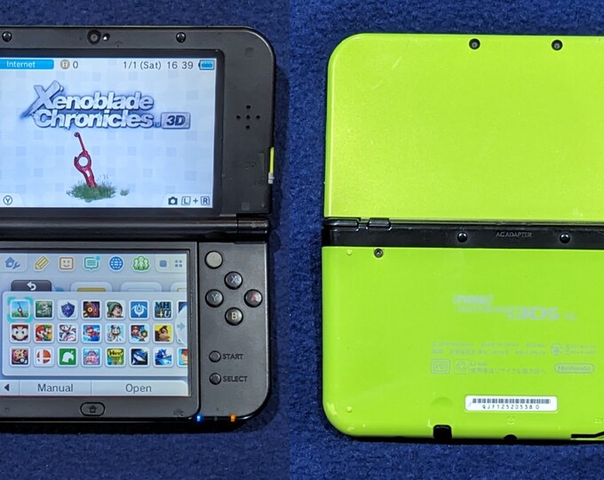 Custom Nintendo new 3DS XL Lime Green With 64 GB Miscrosd Card Etsy