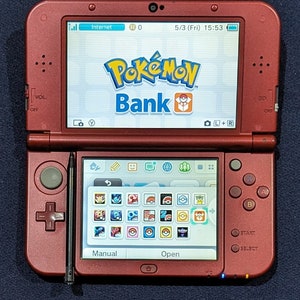 Custom Red "New" 3DS XL, 64 GB microSD