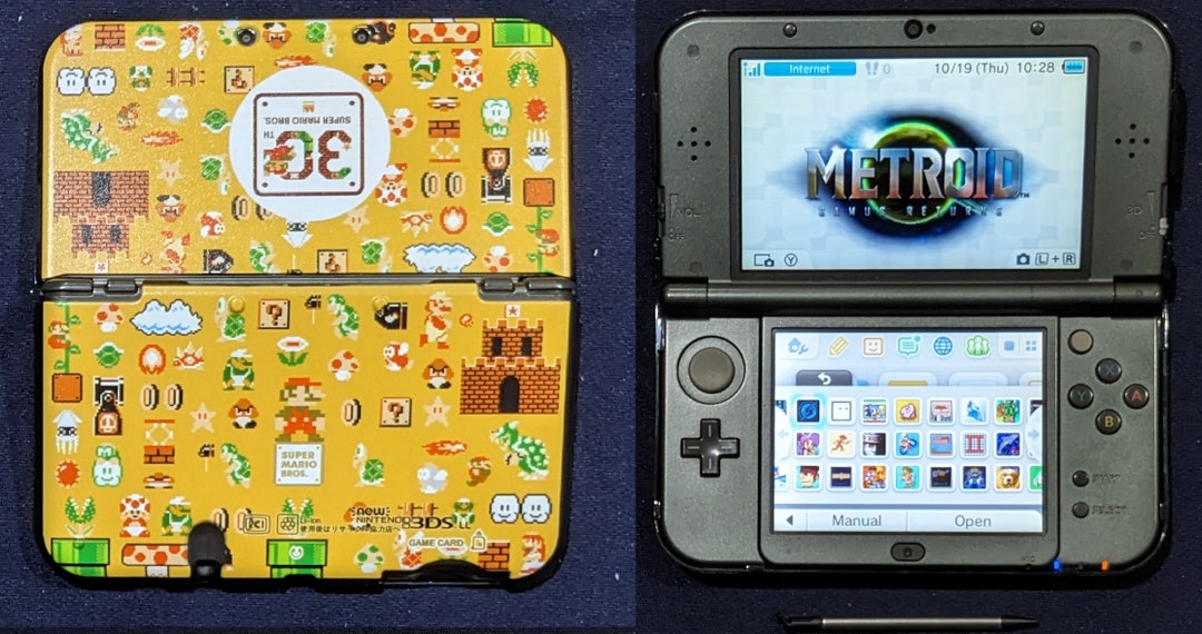 Custom Nintendo new 3DS XL IPS Top Screen 64 GB Microsd, Mario Case Etsy