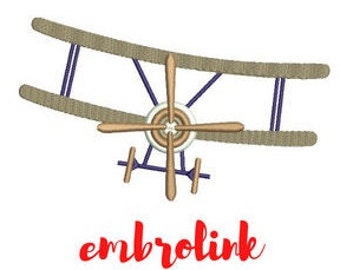 Airplane Embroidery Design: Baby Boy Vehicle (PES JEF DST...)