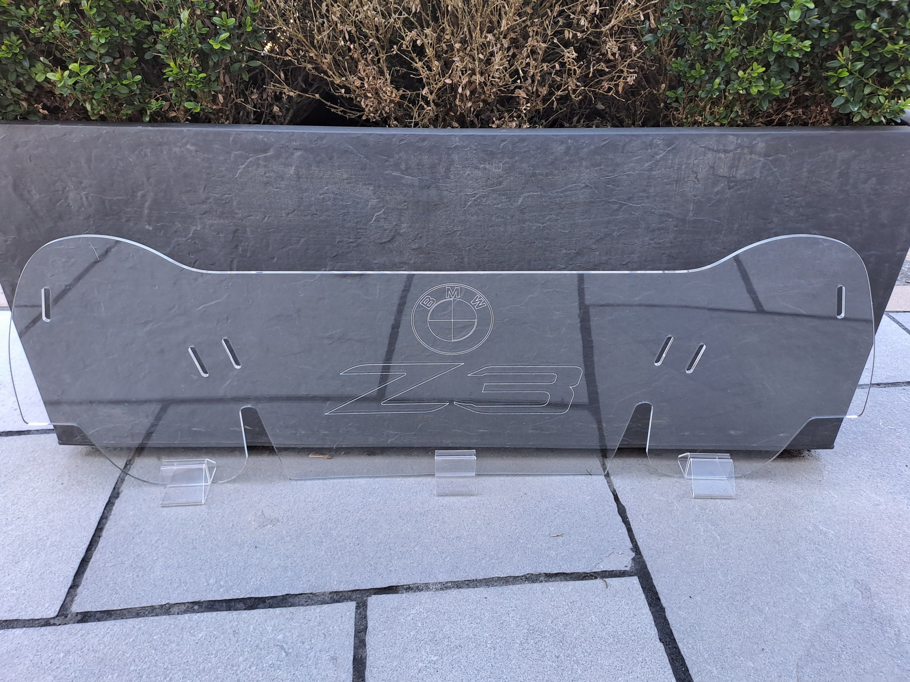 BMW Z3 Acrylic Wind Deflector With BMW and Z3 Logo 5mm Clear Etsy