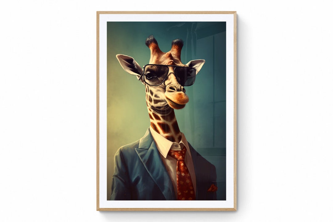Giraffe Wall Art, Giraffe Wall Décor, Giraffe Poster, Giraffe Gift
