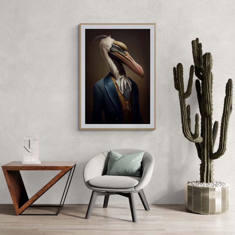Pelican Wall Art, Pelican Wall Décor, Pelican Poster, Pelican Gift