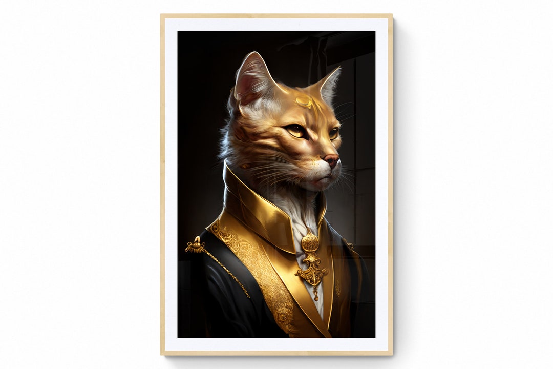 Cat Wall Art, Cat Wall Décor, Cat Poster, Cat Gift, Cat Lovers, Digital