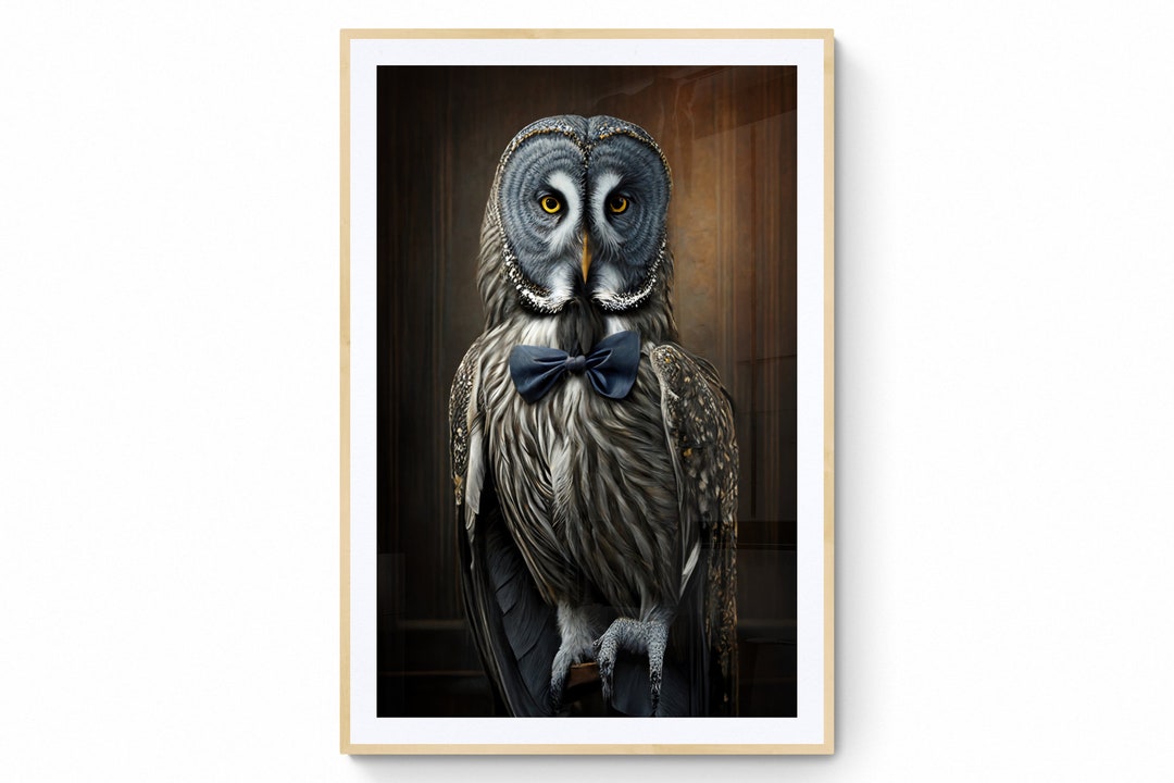 Owl Wall Art, Owl Wall Décor, Owl Poster, Owl Gift, Owl Lovers, Digital ...