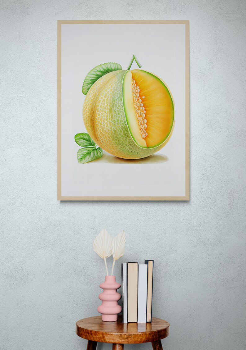 Gothic floral, Melon Fine Art print A3 / A2 main image 0