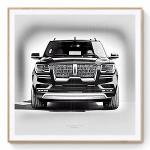 Lincoln Car Wall Art -- Download istantaneo di Lincoln Navigator