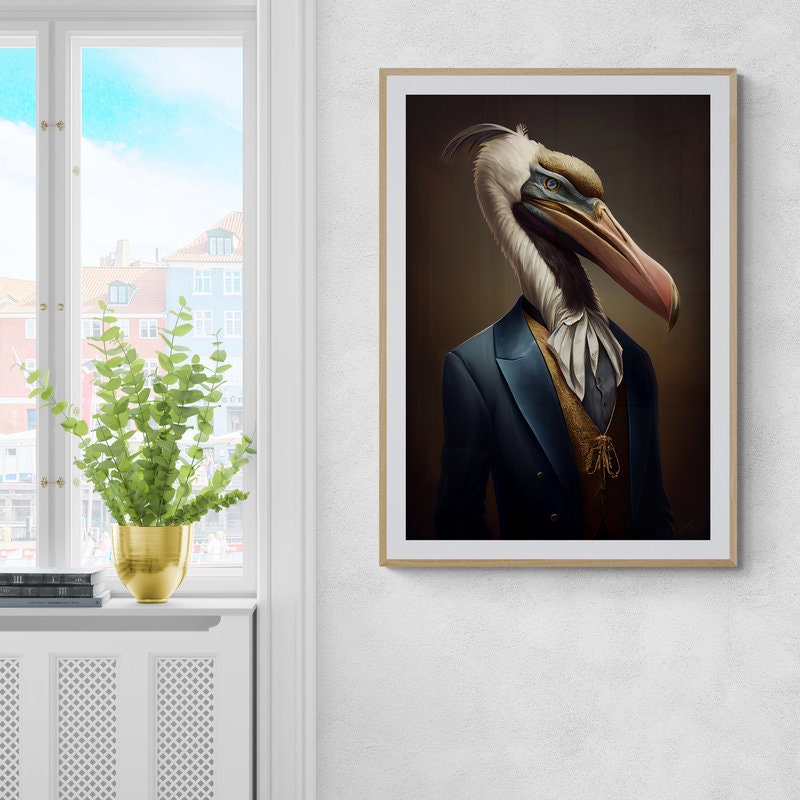 Pelican Wall Art, Pelican Wall Décor, Pelican Poster, Pelican Gift