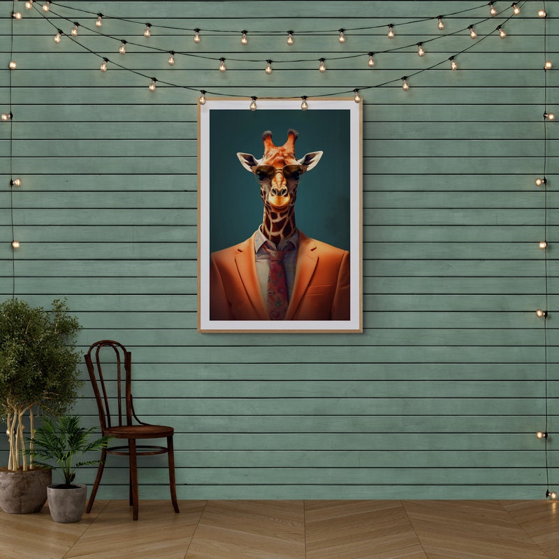 Giraffe Wall Art, Giraffe Wall Décor, Giraffe Poster, Giraffe Gift