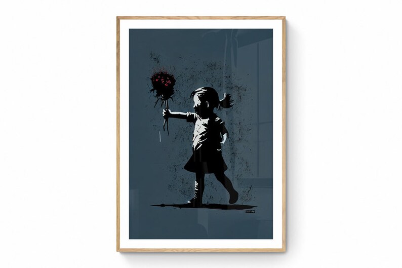 Banksy Wall Art, Banksy Poster, Banksy Canvas, Banksy Print, Digital