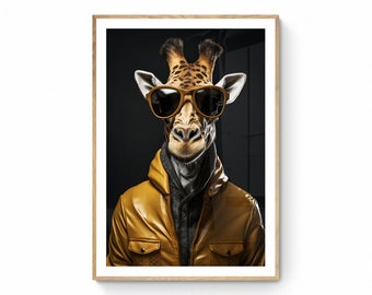 Giraffe Wall Art -- instant Download --