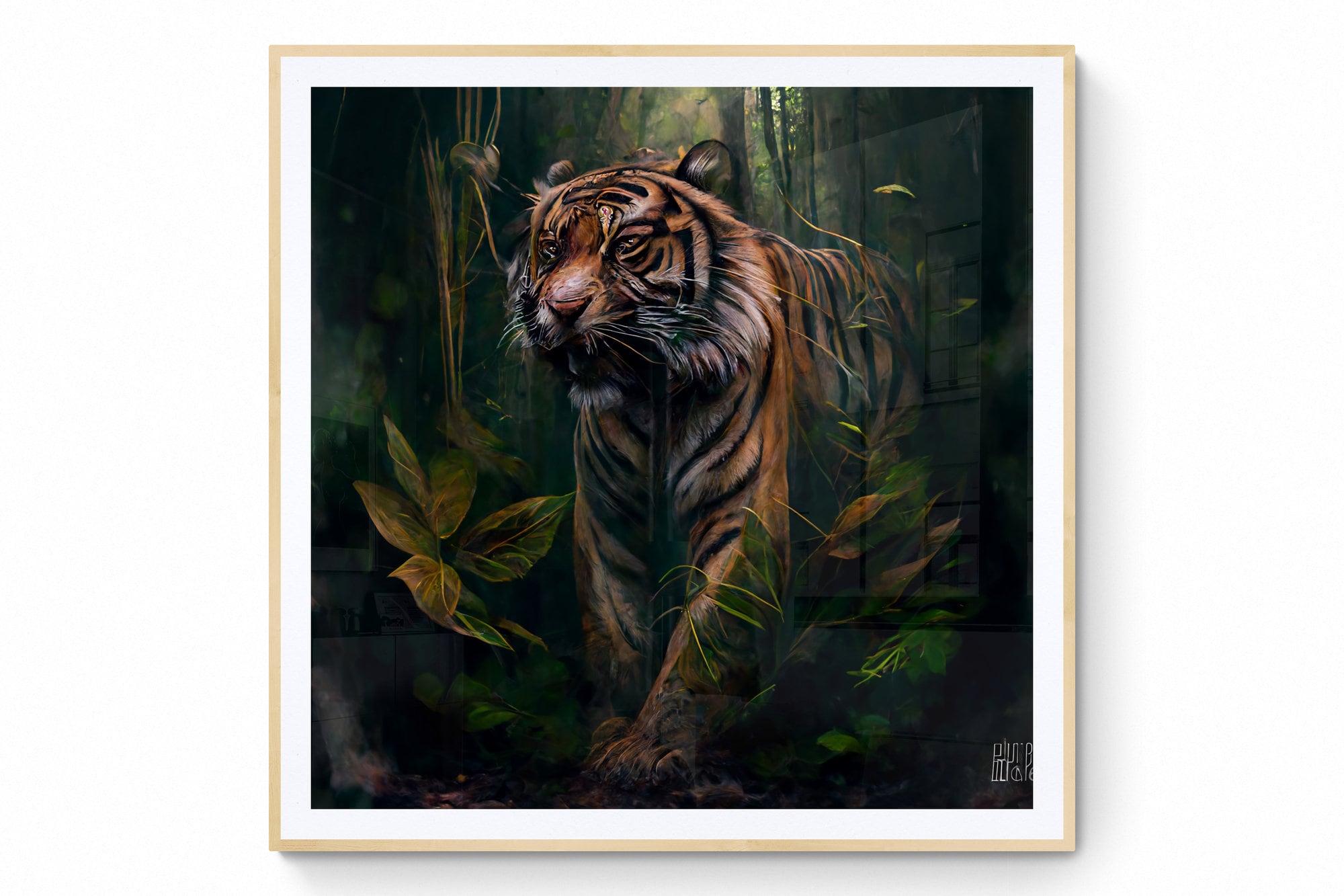 Watercolor Tiger Wall Art, Tiger Wall Décor, Jungle Wild Animal Art ...