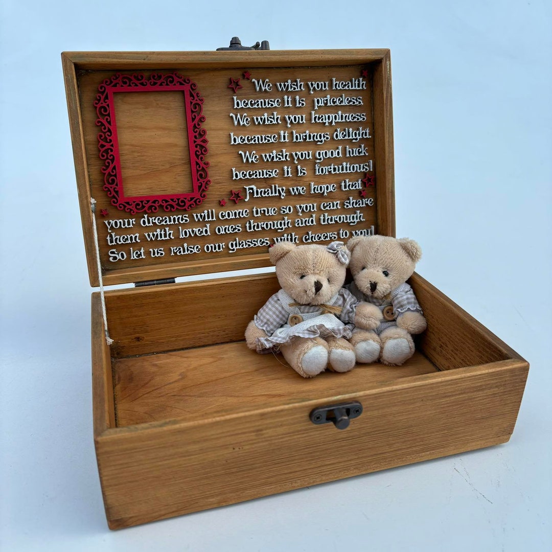 Wooden Memory Box, Wooden Keepsake Box, Personalized Keepsake Box ...
