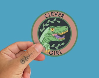 Jurassic Park Fan Art Clever Girl vinyl sticker