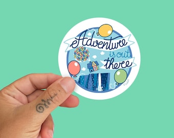 Up Fan Art Adventure is out there vinyl sticker