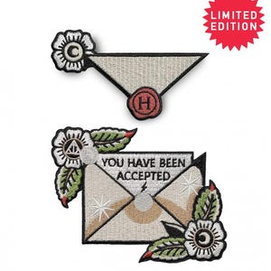 You have been acccepted Letter interactive iron on patch