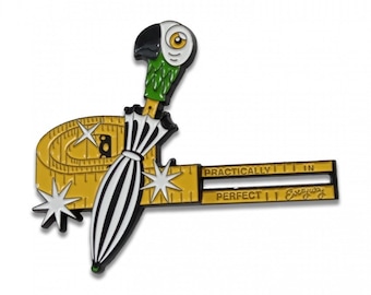 Mary Poppins Fan Art Practically perfect interactive enamel pin