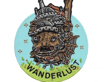 Howl's Moving castle Fan Art Wanderlust iron on patch