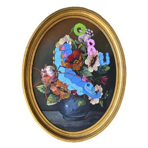Alice Wonderland Fan Art Quem é você remixou pintura vintage lagarta ORU