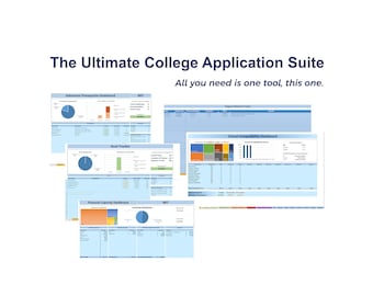 College Application Tracker | College Goal Tracker | College Career Planner | College Application Spreadsheet | College Preparedness Tool