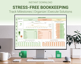 Small Business Bookkeeping Template Excel Bookkeeping Spreadsheet Business Expense Tracker Sales Tracker Accounting Template Income Tracker