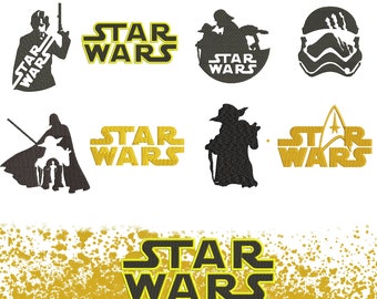 Star Wars designs for embroidery machine +8, instant download