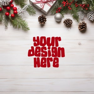 Maqueta de fondo digital de Navidad Tarjeta de arte navideño Invitaciones Invitar tarjetas de felicitación estacionarias Redes sociales Foto de stock JPG Digital