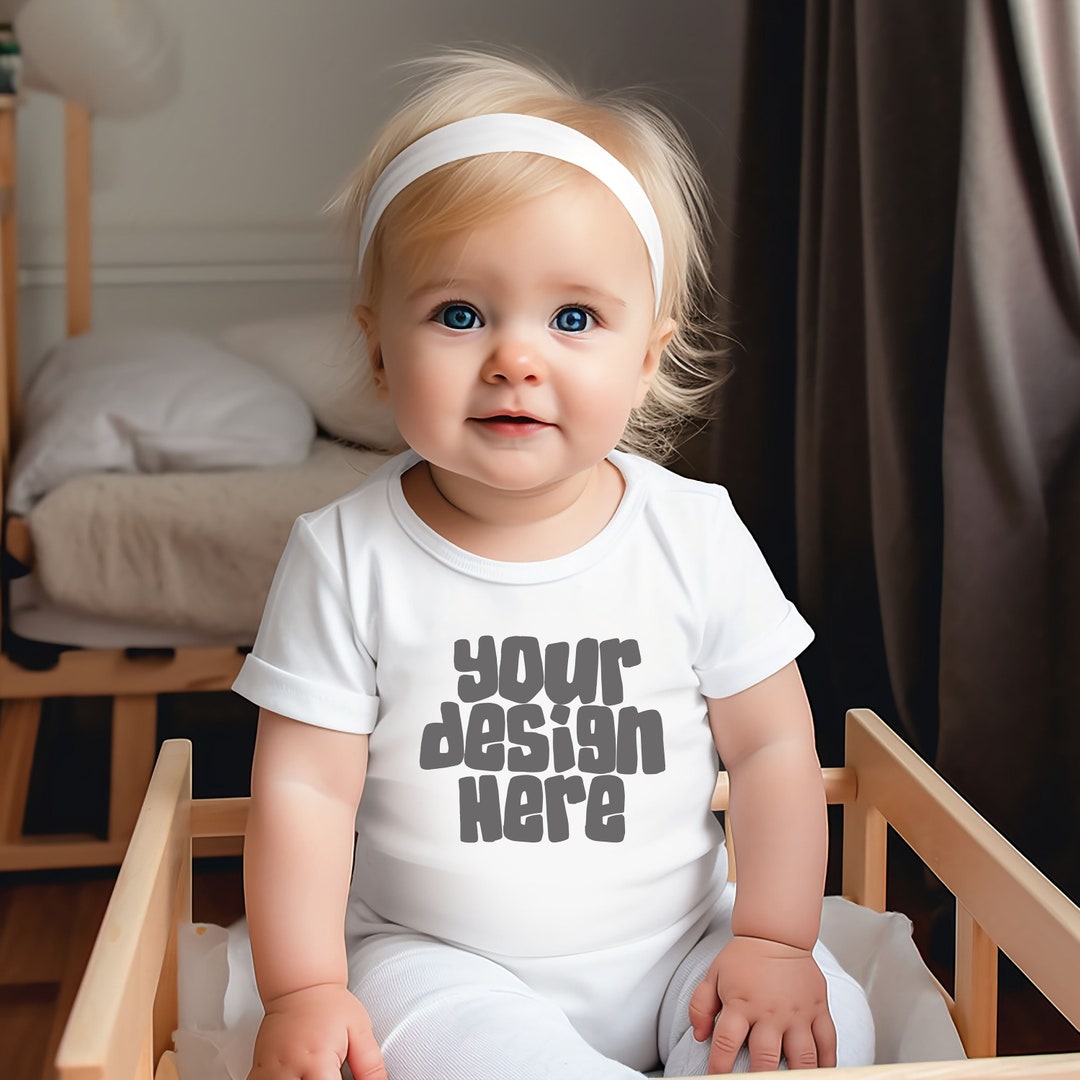 White Baby Tshirt Mockup Baby Mockup 3001b Mockup New Baby Mockup