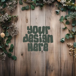 Boho Digital Background Mockup Autumn Rustic Art Card Invitations Invite Stationary Greetings Cards Social Media Stock Photo JPG Digital