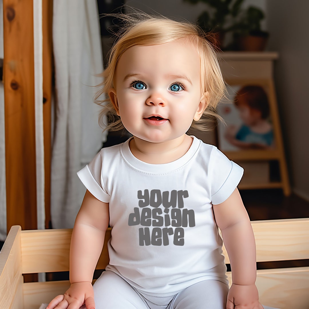 White Baby Tshirt Mockup Baby Mockup 3001b Mockup New Baby Mockup
